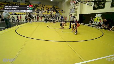 112 lbs Consi Of 8 #1 - Santiago Guthrie, Tahlequah Wrestling Club vs Micheal Vowel, Tahlequah Wrestling Club