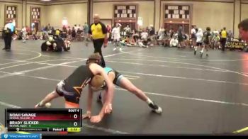 107 lbs Quarterfinals (8 Team) - NOAH SAVAGE, Revival Yellow vs Brady Slicker, Revival Aqua