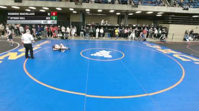 101 lbs Cons. Round 5 - Ryder Gill, Coal City vs Dominic Macellaio, Wheaton (North)