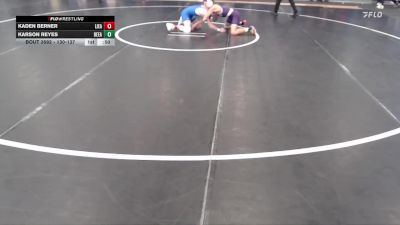 130-137 lbs Round 2 - Kaden Berner, Lincoln East vs Karson Reyes, Bellevue East