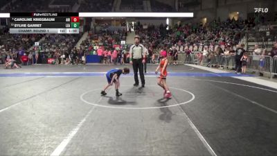 50 lbs Champ. Round 1 - Sylvie Garret, Leavenworth vs Caroline Kriegbaum, Abilene