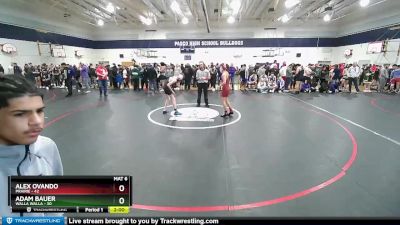 106 lbs Quarterfinal - Alex Ovando, Prairie vs Adam Bauer, Walla Walla