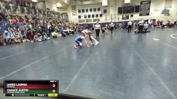 110 lbs Quarterfinal - James Laspisa, Colville vs Chance Austin, Lakeside (Nine Mile)