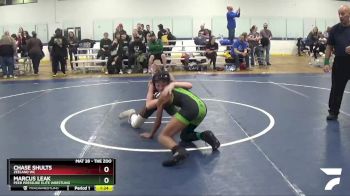 100 lbs Cons. Round 4 - Marcus Leak, Peer Pressure Elite Wrestling vs Chase Shults, Zeeland WC