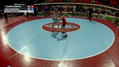 88 lbs Champ. Round 2 - Cooper Hennefer, Idaho vs Cruz Armstrong, Idaho