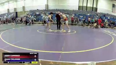 132 lbs Cons. Round 3 - Aiden Cummings, IL vs Isaiah Callahan, OH