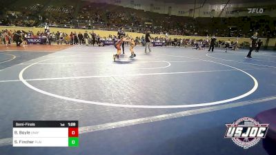 90 lbs Semifinal - Brekyn Boyle, Unaffiliated vs Skylar Fincher, Plainview Youth Wrestling Club