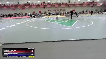 103 lbs Cons. Round 2 - Zurri Zamora, North Central (IL) vs Genesis Ramirez, Aurora