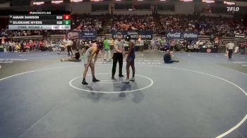 D 1 150 lbs Cons. Round 2 - Silideame Myers, H.L. Bourgeois vs Jabari Dawson, Northshore