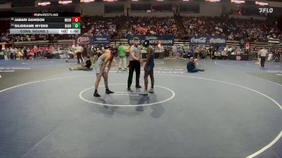 D 1 150 lbs Cons. Round 2 - Silideame Myers, H.L. Bourgeois vs Jabari Dawson, Northshore