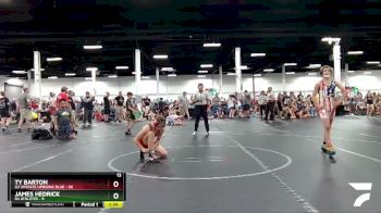 110 lbs Round 6 (8 Team) - Ty Barton, U2 Upstate Uprising Blue vs James Hedrick, 84 Athletes