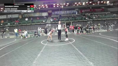 65 lbs Final - Savannah Green, Fiwc vs Zahira Booker, Rhino Wrestling