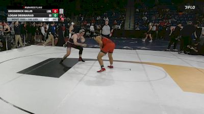 190 lbs Round Of 32 - Broderick Gillis, Lowell vs Logan Desmarais, New Bedford