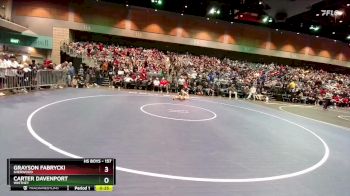 157 lbs Prelim - Carter Davenport, Whitney vs Grayson Fabrycki, Sherwood