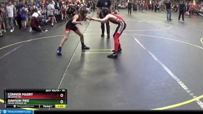 75 lbs Cons. Round 2 - Dawson Pike, Cedar Springs WC vs Connor Madry, Bellevue WC