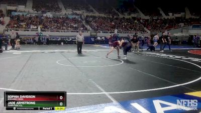 D1-126 lbs Cons. Round 3 - Sophia Davidson, Boulder Creek vs Jade Armstrong, Sunnyside H.S.