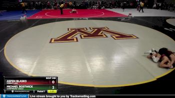 113 lbs Cons. Round 2 - Michael Bostwick, Luxemburg-Casco vs Aspen Blasko, Forest Lake