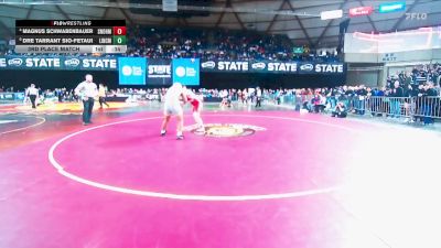 Boys 3A 215 lbs 3rd Place Match - Magnus Schwabenbauer, Snohomish vs Dre Tarrant Sio-Fetaui, Lincoln (Tacoma)