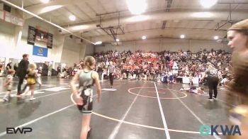70 lbs Rr Rnd 1 - Emeree Calkins, Pawhuska Elks Takedown vs Emily Robison, Skiatook Youth Wrestling