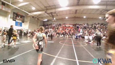 70 lbs Rr Rnd 1 - Emeree Calkins, Pawhuska Elks Takedown vs Emily Robison, Skiatook Youth Wrestling