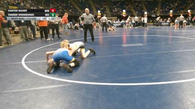 110 lbs Consy 4 - Carter Baker, Burgettstown vs Tanner Wisniewski, Diocese Of Erie