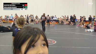 100 lbs Round 7 (10 Team) - StellaRose Munoz, Team Palmetto vs Sawyer Mitchell, MF Angels