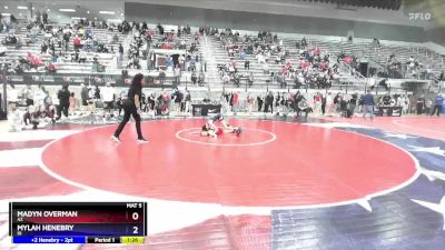 42 lbs Quarterfinal - Madyn Overman, AZ vs Mylah Henebry, ID