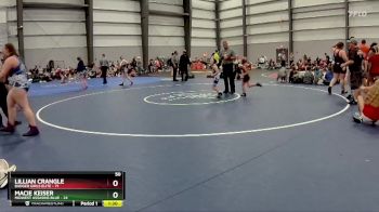 50 lbs Final - Lillian Crangle, Badger Girls Elite vs Macie Keiser, Midwest Assasins Blue