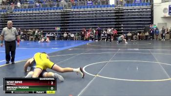 215 lbs Quarterfinal - Wyat Ripke, ARCHBOLD vs Brogan Paxson, ALLEN EAST