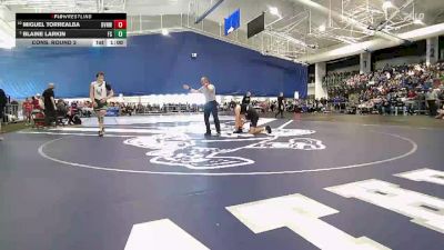 215 lbs Cons. Round 2 - Miguel Torrealba, Blue Valley Northwest vs Blaine Larkin, Free State