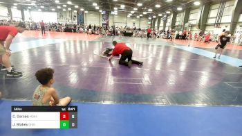 56 lbs Rr Rnd 2 - Christian Garces, Montville vs JB Blakey, Ohio Titan Grey