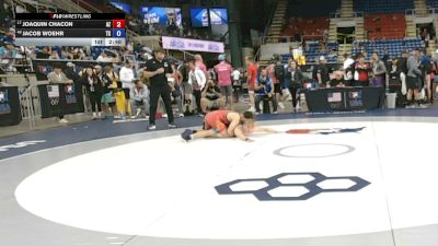 138 lbs Cons. Sub-rd Of 32 - Joaquin Chacon, Arizona vs Jacob Woehr, Texas