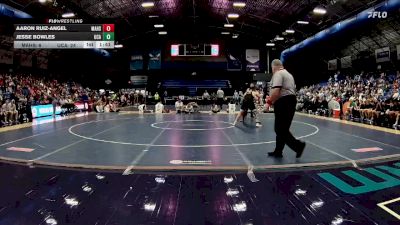 285 lbs Finals (2 Team) - Aaron Ruiz-Angel, Mount Airy High School vs Jesse Bowles, Uwharrie Charter Academy