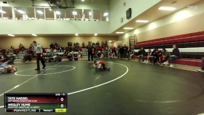 71 lbs Quarterfinal - Tate Hadsel, Mat Demon Wrestling Club vs Wesley Hume, Whatcom Wrestling Academy