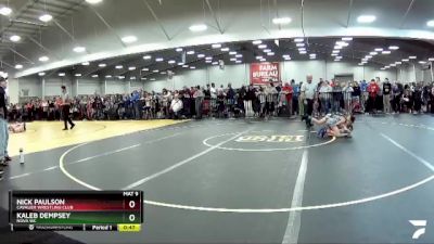 67 lbs Cons. Semi - Kaleb Dempsey, Nova WC vs Nick Paulson, Cavalier Wrestling Club