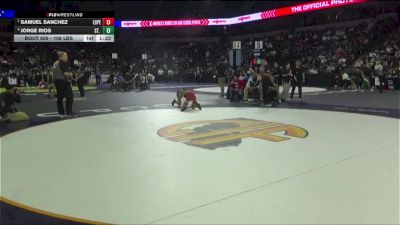 106 lbs Semifinal - Samuel Sanchez, Esperanza (SS) vs Jorge Rios, St. John Bosco (SS)