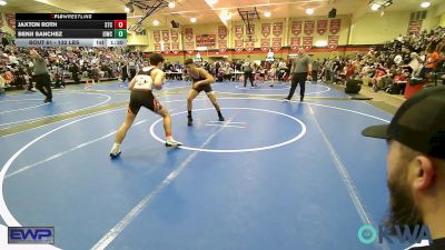 132 lbs 3rd Place - Jaxton Roth, Sallisaw Takedown Club vs Benji Sanchez, Eufaula Ironheads Wrestling Club