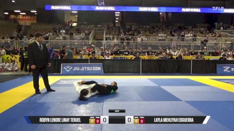 Layla Mehliyah Esguerra vs Robyn Lenore Linay Teruel 2025 Pan Kids Jiu-Jitsu IBJJF Championship