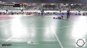 140 lbs Consi Of 16 #1 - Lillian Dominguez, Del City Middle School vs Mckinlee Allen, Little Axe Women?s Wrestling