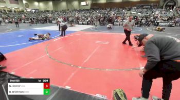 98 lbs Consi Of 8 #1 - Nolan Ramer, USA Gold vs Brantlee Brohman, Roseburg Mat Club