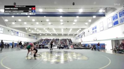 138 lbs Cons. Round 3 - Emme Velasco, Arizona State Club vs Britney Parga-Lopez, East Los Angeles College