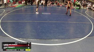 100 lbs Round 2 - Laker Nau Rarick, WESTLAKE vs Paige Bennett, JWC