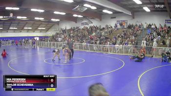 130 lbs Round 5 - Mia Pedersen, Redmond High School vs Taylor Echeverria, COWA