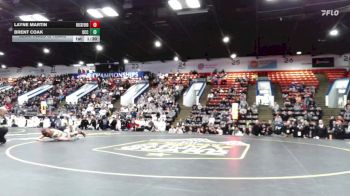 120 lbs Semifinals (8 Team) - Brent Coak, Detroit Catholic Central vs Layne Martin, Rockford