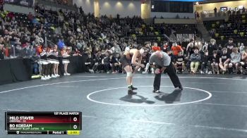 157 lbs Finals (1st & 3rd) - Bo Koedam, Sergeant Bluff-Luton vs Milo Staver, Creston