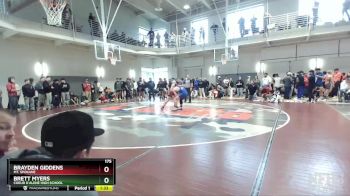 175 lbs Champ. Round 2 - Brayden Giddens, Mt. Spokane vs Brett Myers, Coeur D`Alene High School