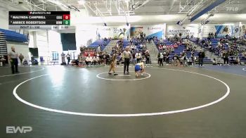 100 lbs Champ. Round 1 - Malynda Campbell, Olathe South vs Amirce Robertson, Wichita-Northwest HS