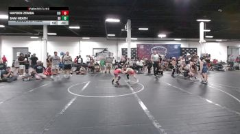 48 lbs Round 5 (6 Team) - Hayden Zemba, Diamond State Inferno vs Sam Heath, Bay Brawlers