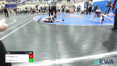 61 lbs Quarterfinal - Bentley Hughart, Raw Wrestling Club vs Maddox Harris, Rough Riders