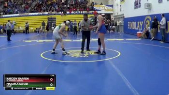 170 lbs Champ. Round 1 - Kascidy Garren, OLENTANGY ORANGE vs Makayla Schad, START